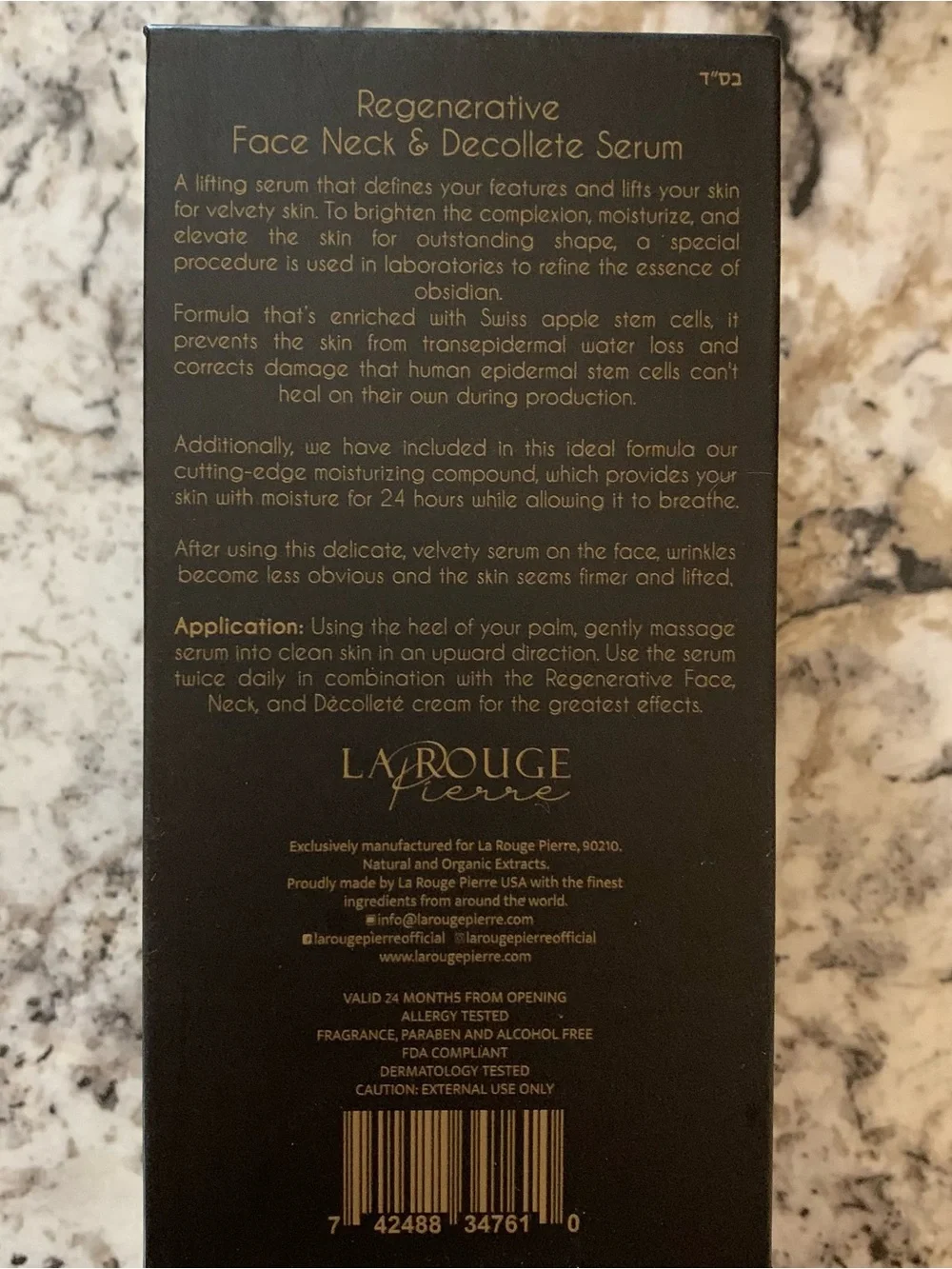 Obsidian Collection Regenerative Face, Neck & Décolleté Serum